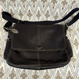Fossil Black Crossbody Bag with Adjustable Strap